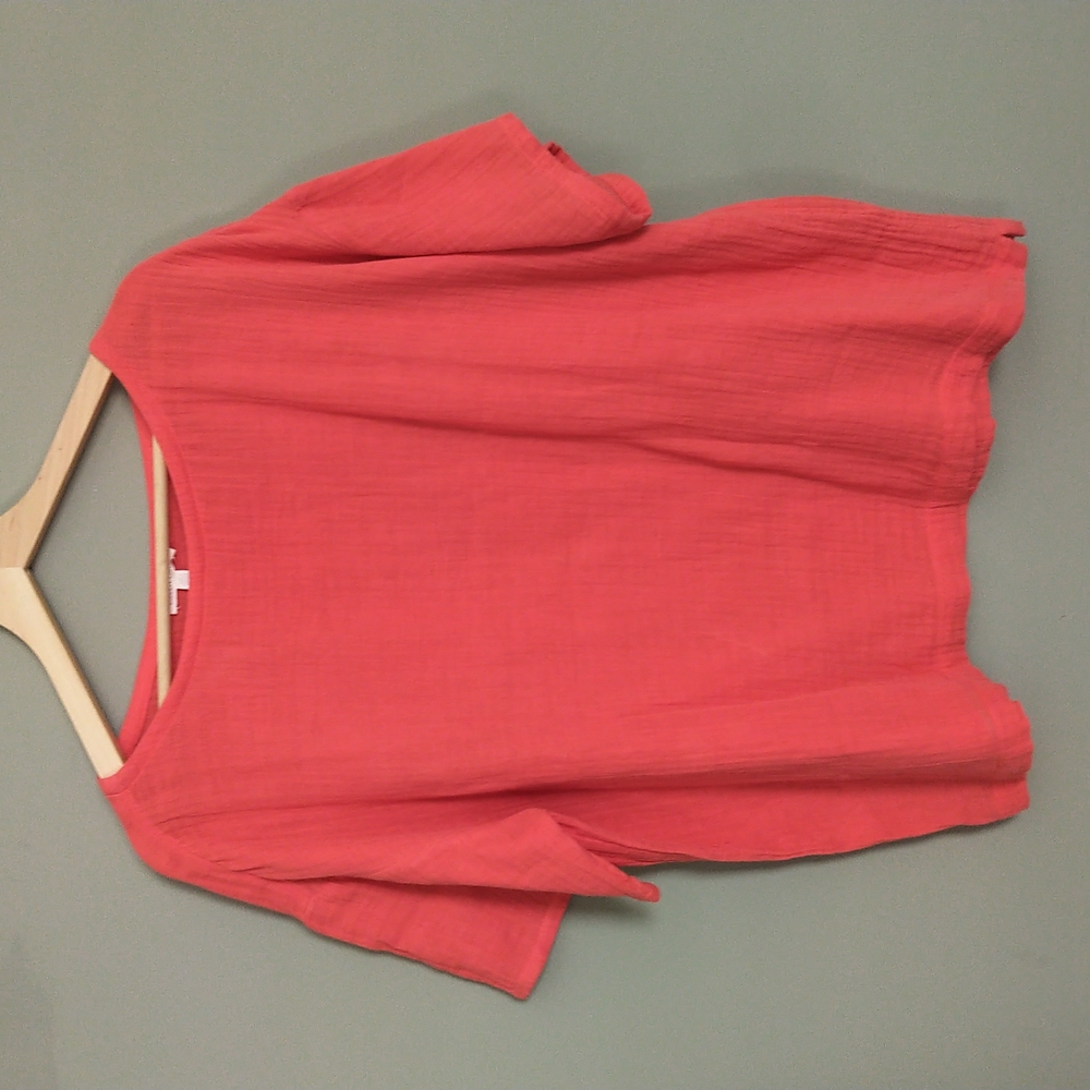 Eileen Fisher organic cotton gauze top M